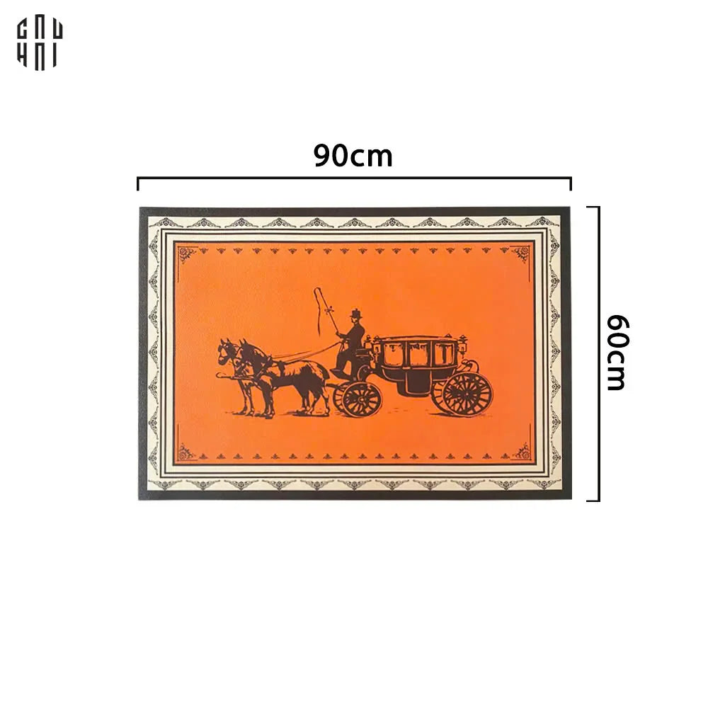 THẢM CỬA DA - DOOR MAT - 60x90 ULTRA LUXURY CHARIOT-CẬU HAI HOME DECOR