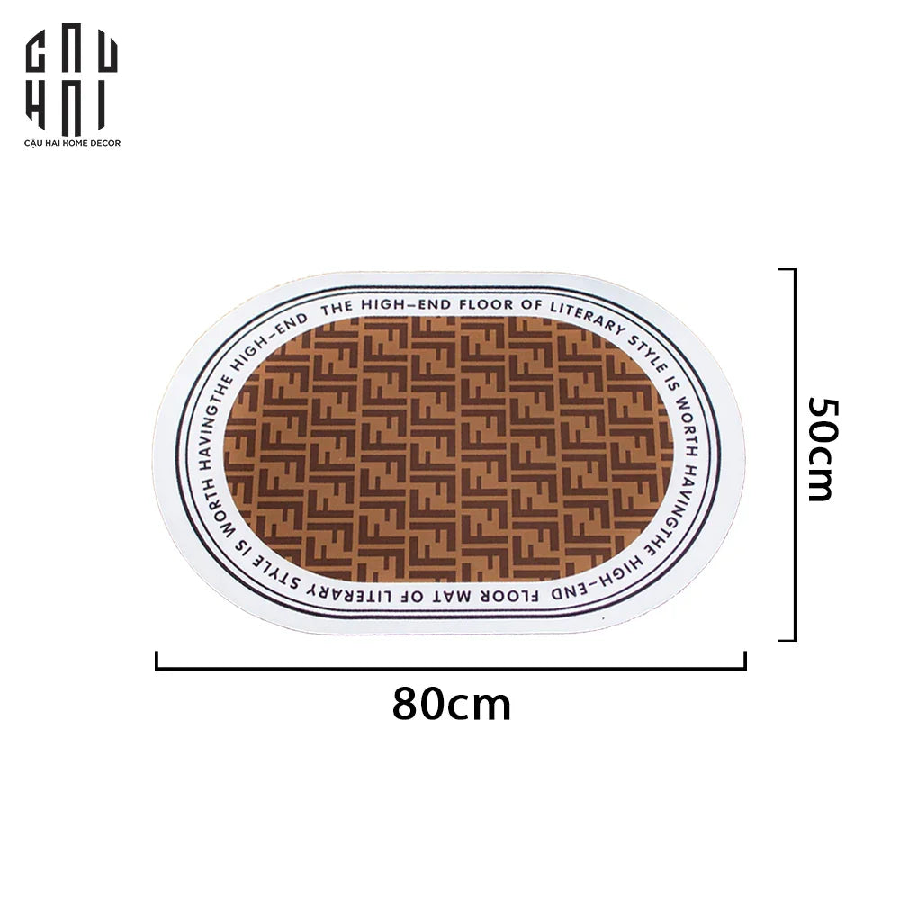 THẢM CỬA - DOOR MAT - 50x80 ARTHUR-CẬU HAI HOME DECOR