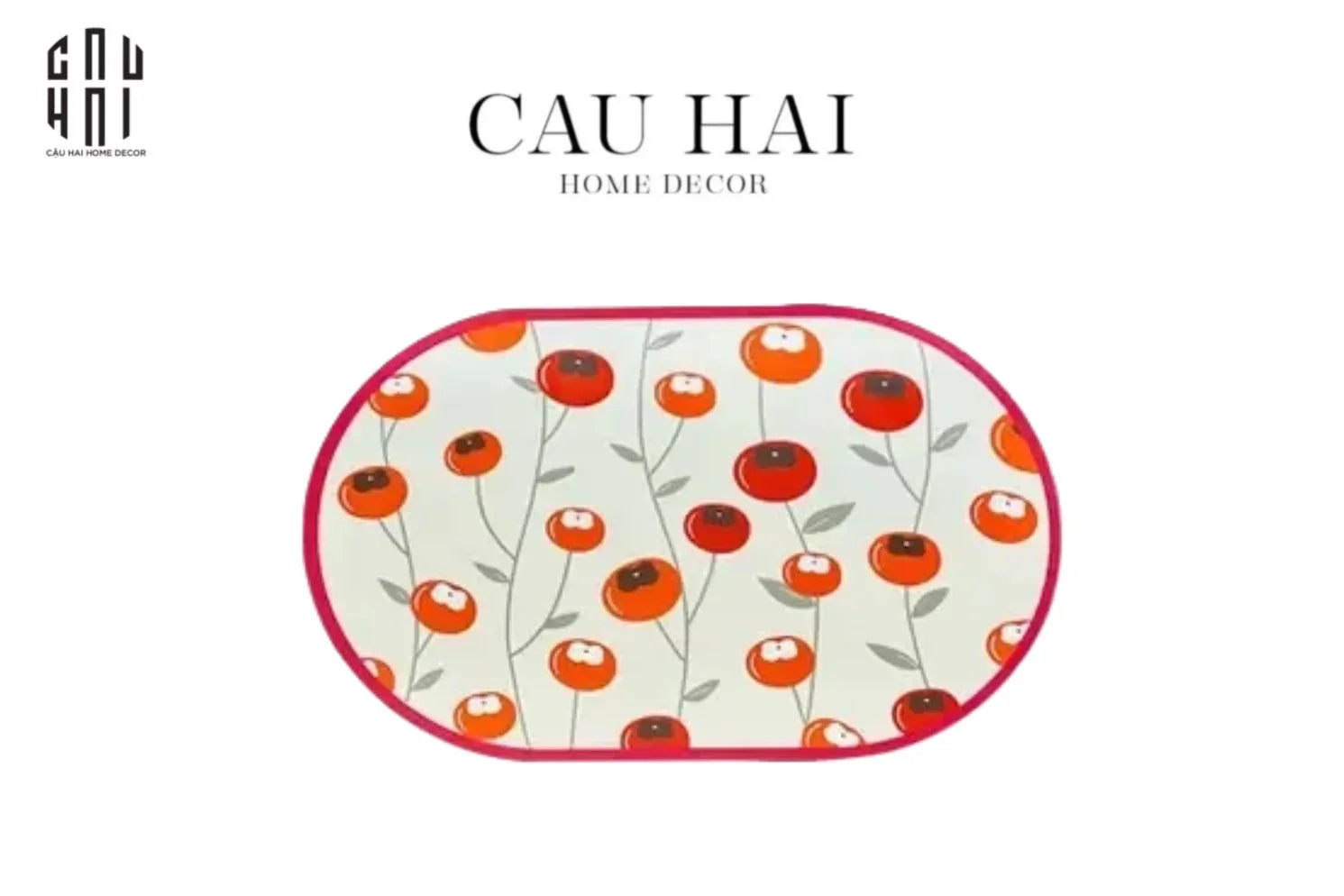 THẢM CỬA - DOOR MAT - 50x80 PERSIMMON-CẬU HAI HOME DECOR