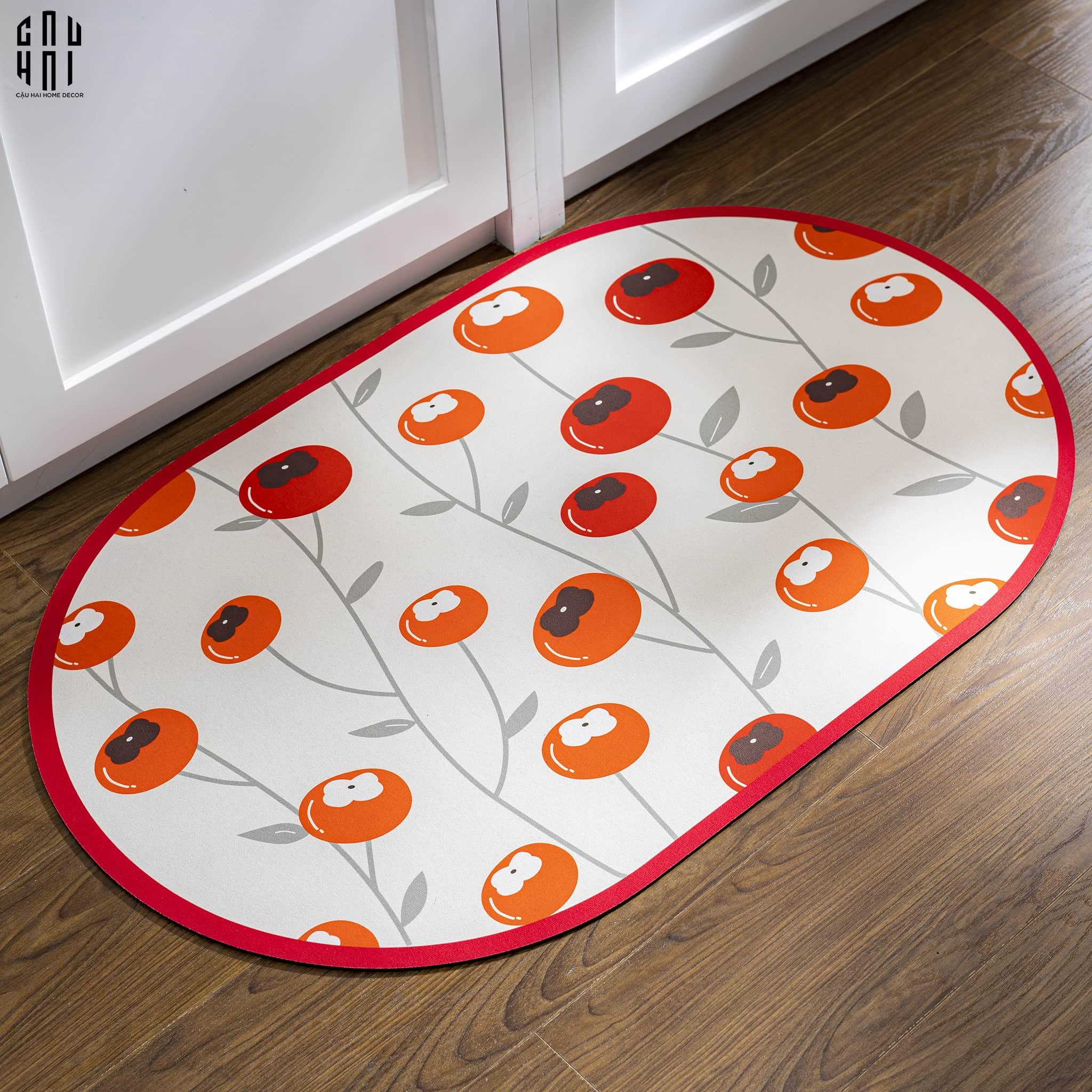 THẢM CỬA - DOOR MAT - 50x80 PERSIMMON-CẬU HAI HOME DECOR