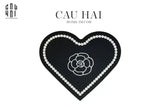 THẢM CỬA - DOOR MAT - D80 CAMÉLIA - BLACK HEART-CẬU HAI HOME DECOR