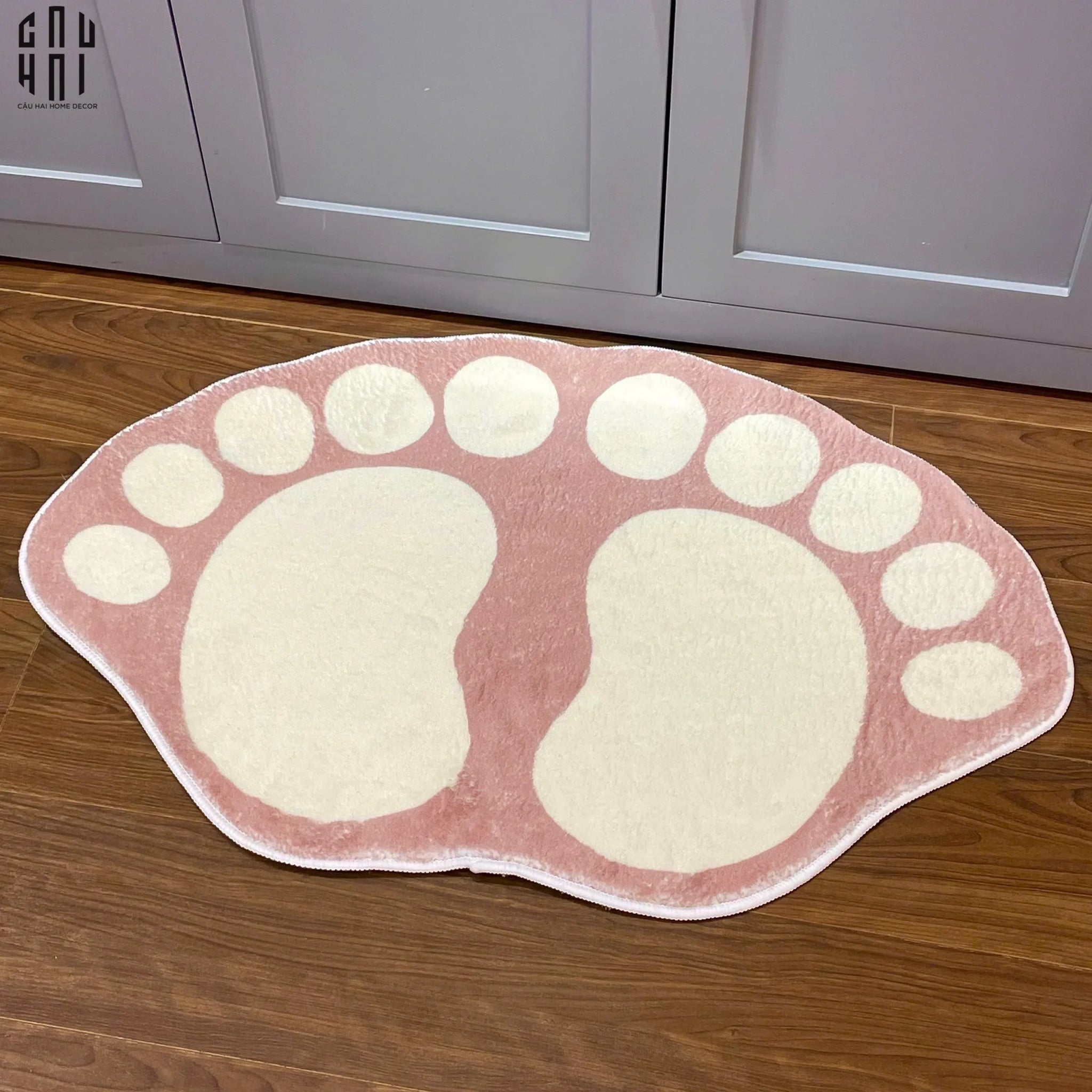 THẢM CỬA LÔNG DỆT - DOOR MAT - 50x80 LOVEY FOOT-CẬU HAI HOME DECOR