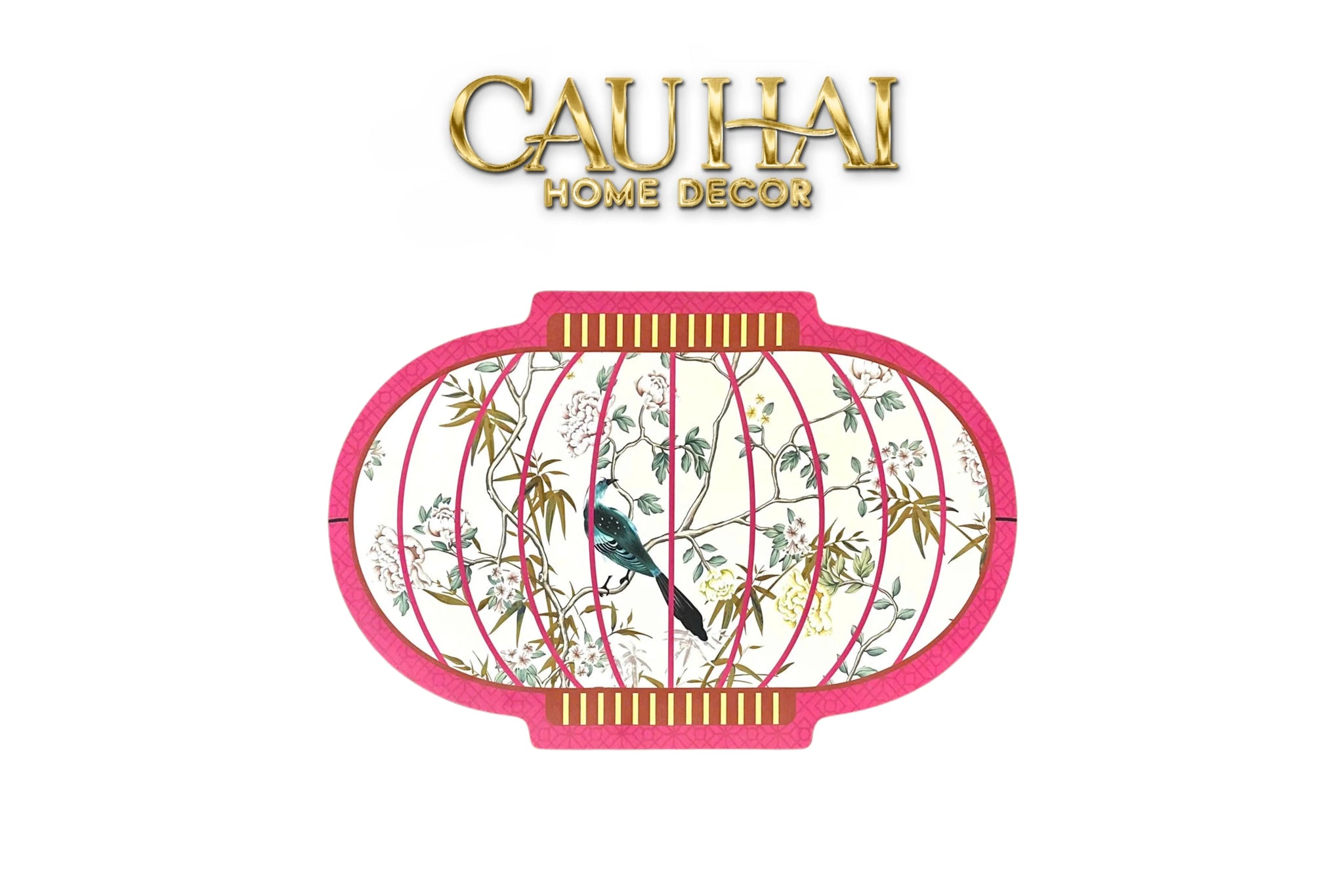 Thảm Cửa Micro Nappa Gen8 50X80 - Dynasty Spring Lantern-CẬU HAI HOME DECOR