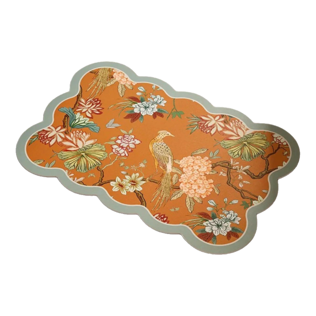Gen8 Micro-Nappa Leather Bathroom Door Mat 60X90 - Bird Of Dynasty - Absorbent Leather