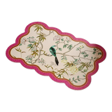 Micro-Nappa Bathroom Door Mat Gen8 60x90 - Ivory Pearl Jardin Royale - Absorbent Leather