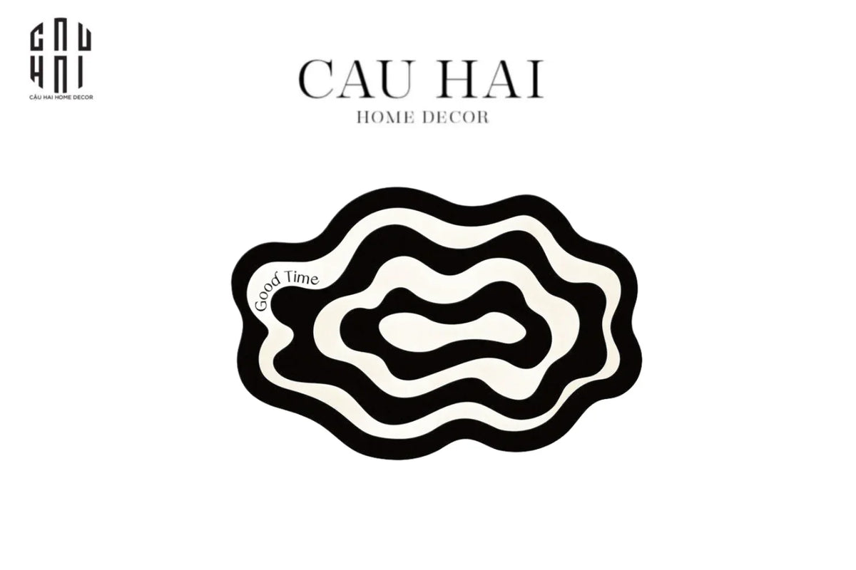 Thảm Cửa Microfiber 40X60 Doodle Cave-THẢM CỬA-CẬU HAI HOME DECOR