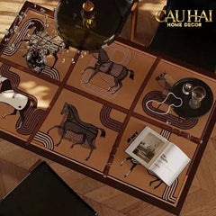 Thảm Cửa Microfiber 50x75 Équestre Héritage Cheval de Voyage-THẢM CỬA-CẬU HAI HOME DECOR