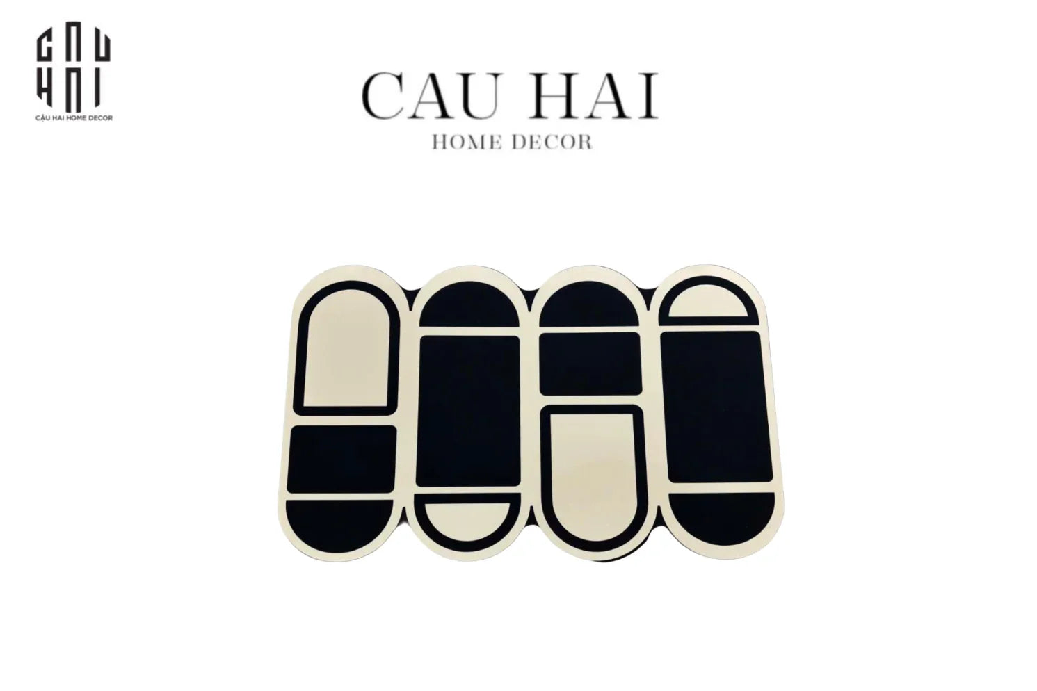 Thảm Cửa Microfiber 50X80 - Capsules Door Mat - CẬU HAI HOME DECOR