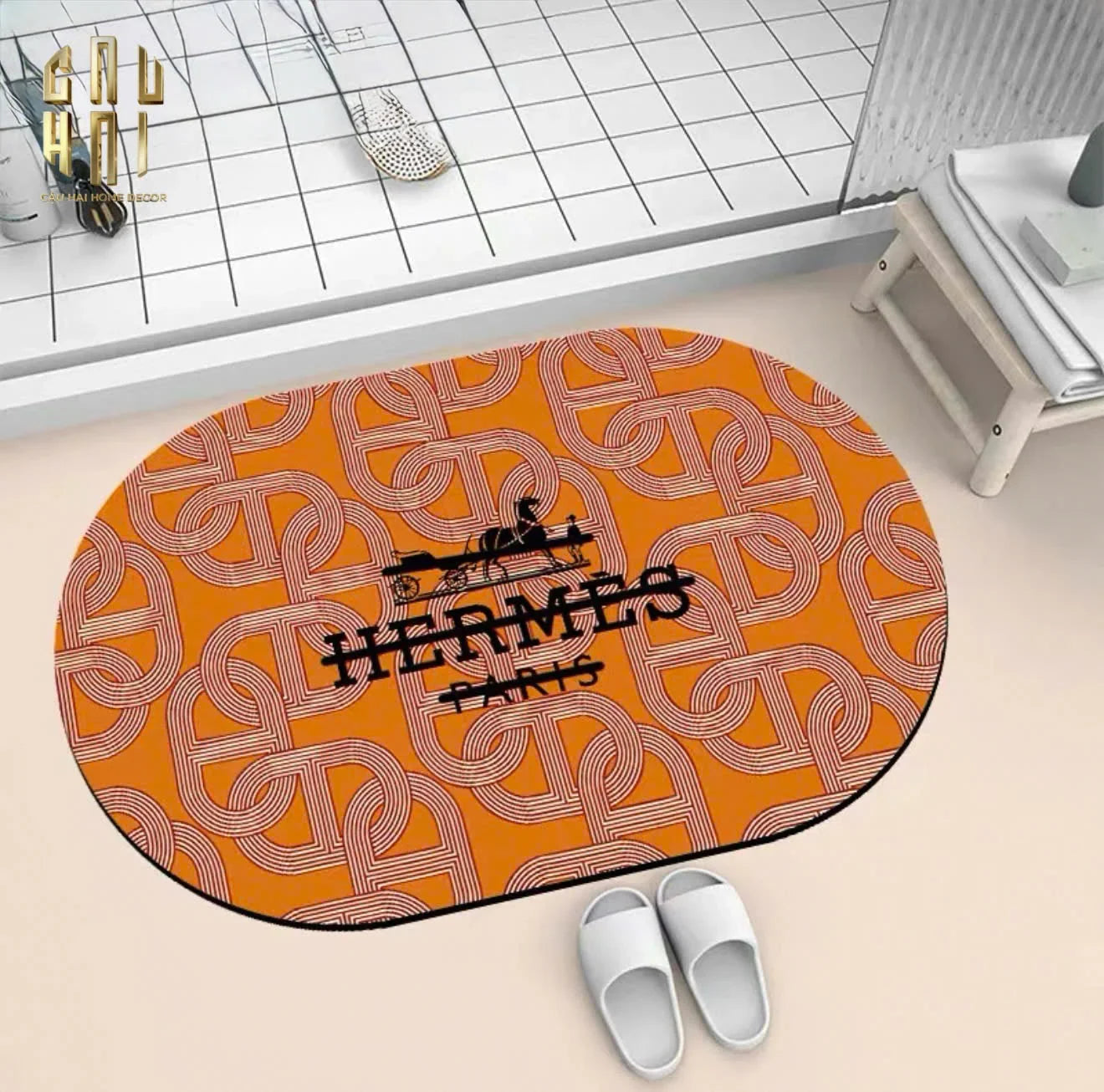 THẢM CỬA MICROFIBER 50X80 - CHAIN D'ANCRE-CẬU HAI HOME DECOR