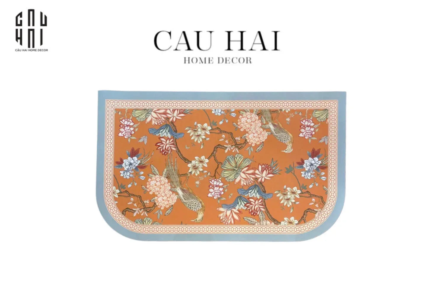 THẢM CỬA MICROFIBER 50X80 DYNASTY OF BIRD - PREMIUM FLOOR MAT-CẬU HAI HOME DECOR