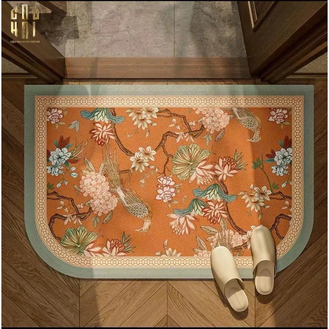 THẢM CỬA MICROFIBER 50X80 DYNASTY OF BIRD - PREMIUM FLOOR MAT-CẬU HAI HOME DECOR