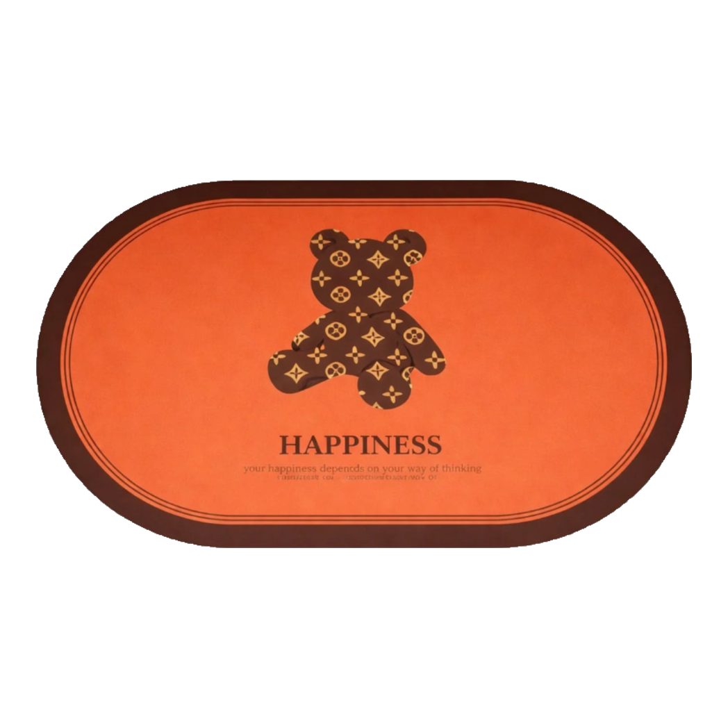 Microfiber Doormat 60x90 - Bear - Brick Terra Coin