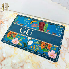Thảm Cửa Microfiber 60X90 - Jungle Gg - Navy-CẬU HAI HOME DECOR
