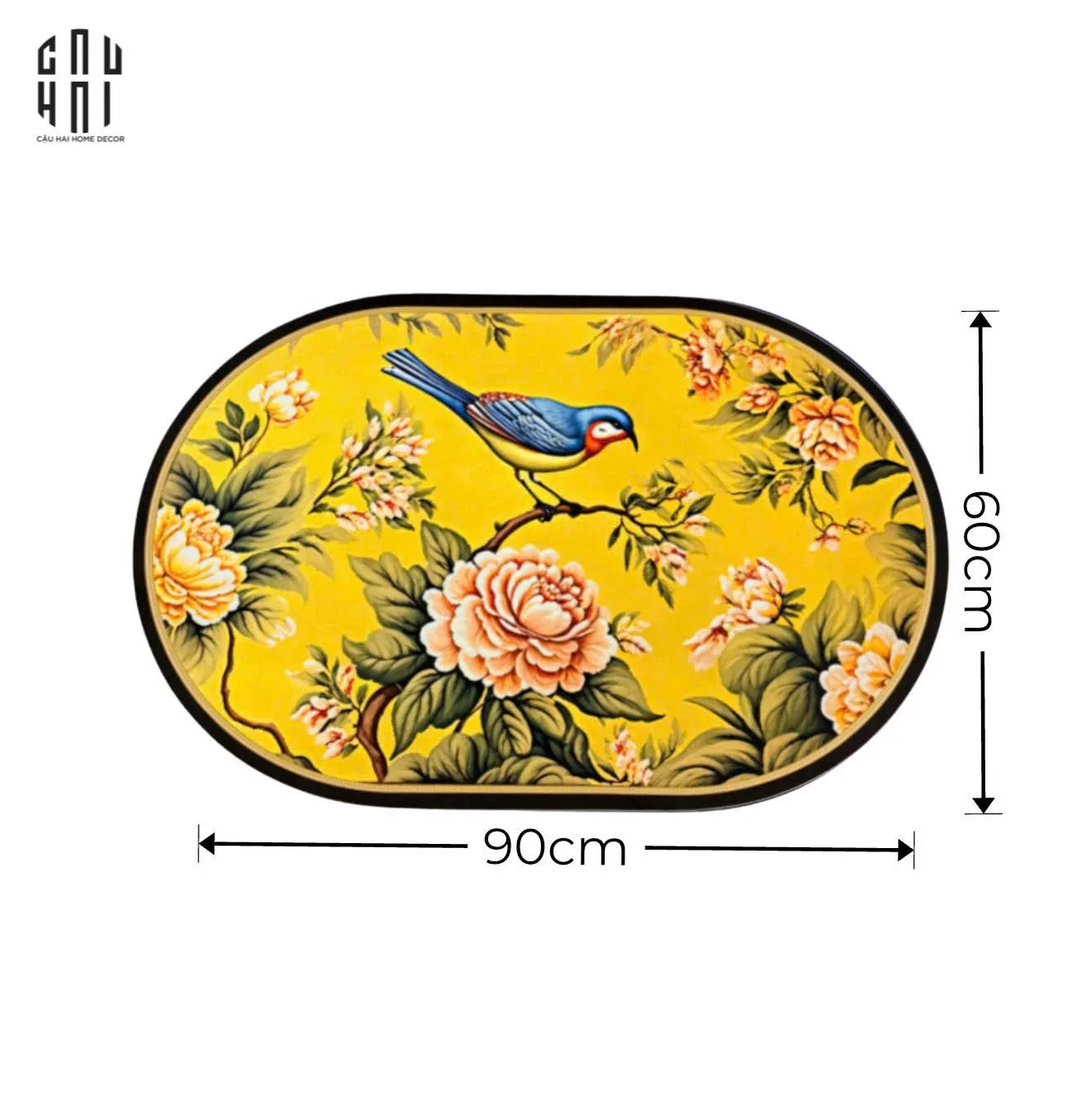 THẢM CỬA MICROFIBER 60x90 - KIM VŨ MẪU ĐƠN - DOOR MAT-CẬU HAI HOME DECOR