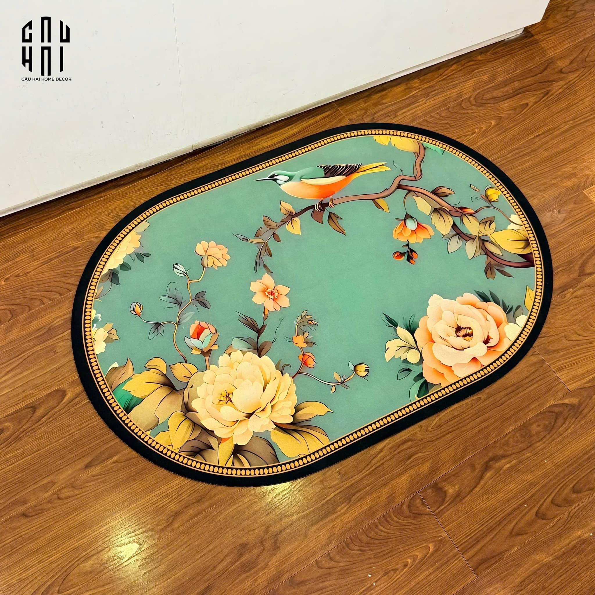 THẢM CỬA MICROFIBER 60x90 - LỤC VŨ TƯỜNG VI DOOR MAT-CẬU HAI HOME DECOR