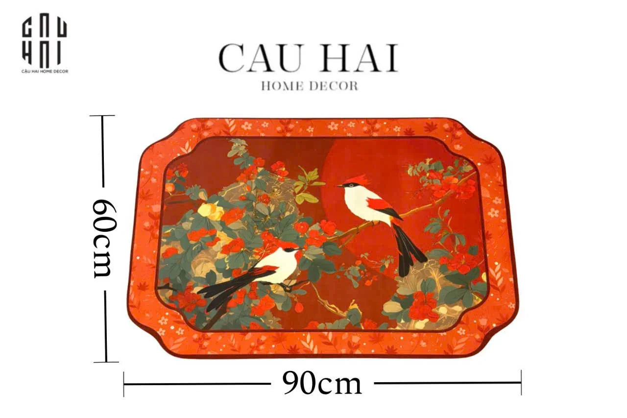 THẢM CỬA MICROFIBER 60X90 - SONG ĐIỂU DOOR MAT-CẬU HAI HOME DECOR