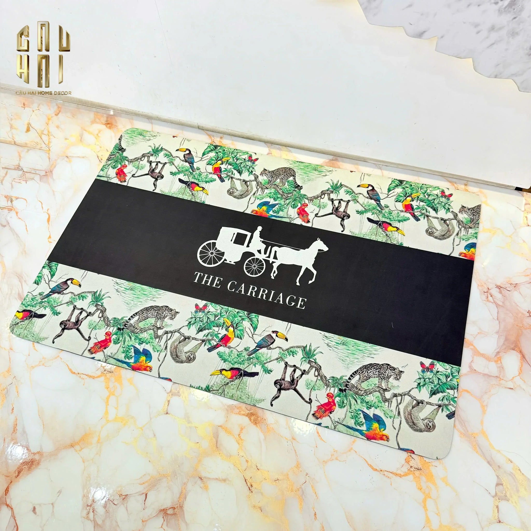 THẢM CỬA MICROFIBER 60X90 THE CARRIAGE FW25-CẬU HAI HOME DECOR