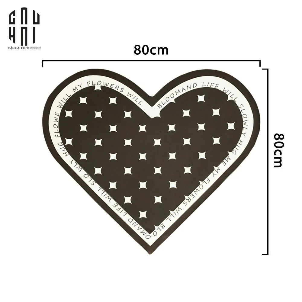 THẢM CỬA MICROFIBER - 80CM NEW SWEETHEART - DOOR MAT-CẬU HAI HOME DECOR