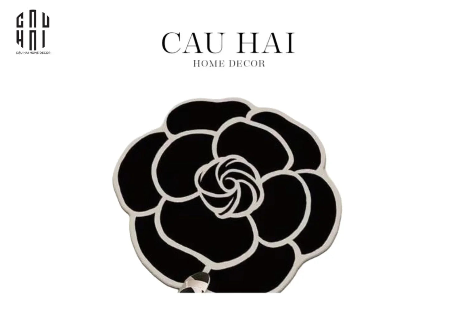 THẢM CỬA MICROFIBER - 80x80 EBON ROSE - DOOR MAT-CẬU HAI HOME DECOR