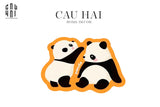 THẢM CỬA MICROFIBER - DOOR MAT - 50x80 LOVELY PANDA-CẬU HAI HOME DECOR