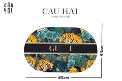 Thảm Cửa Microfiber Gen 7 50X80 - Wild Chic Gg Door Mat-CẬU HAI HOME DECOR