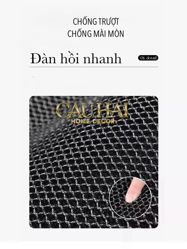 THẢM CỬA NGĂN BỤI - 80x120 LOUIS.V LE NOIR MONO-CẬU HAI HOME DECOR