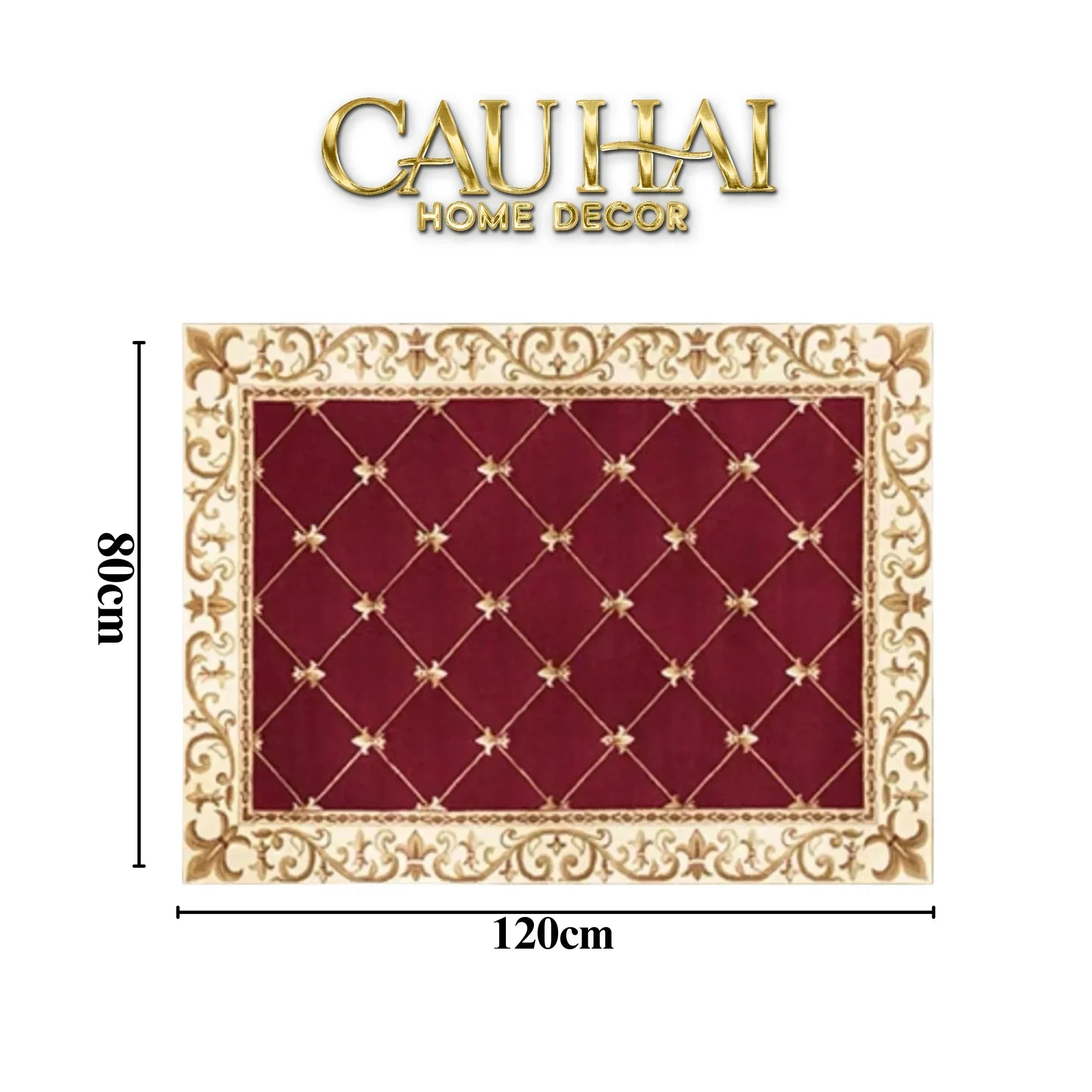 Thảm Cửa Nhung Bỉ 100X140 - Allure Crimson Rouge Ancient Roman Rugs-CẬU HAI HOME DECOR