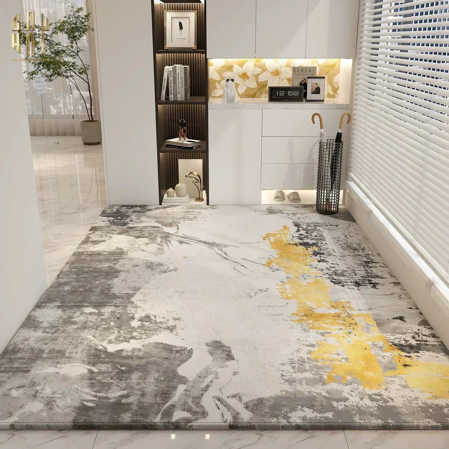 THẢM CỬA NHUNG BỈ 100X140 - ASHTON GOLD DUST-CẬU HAI HOME DECOR