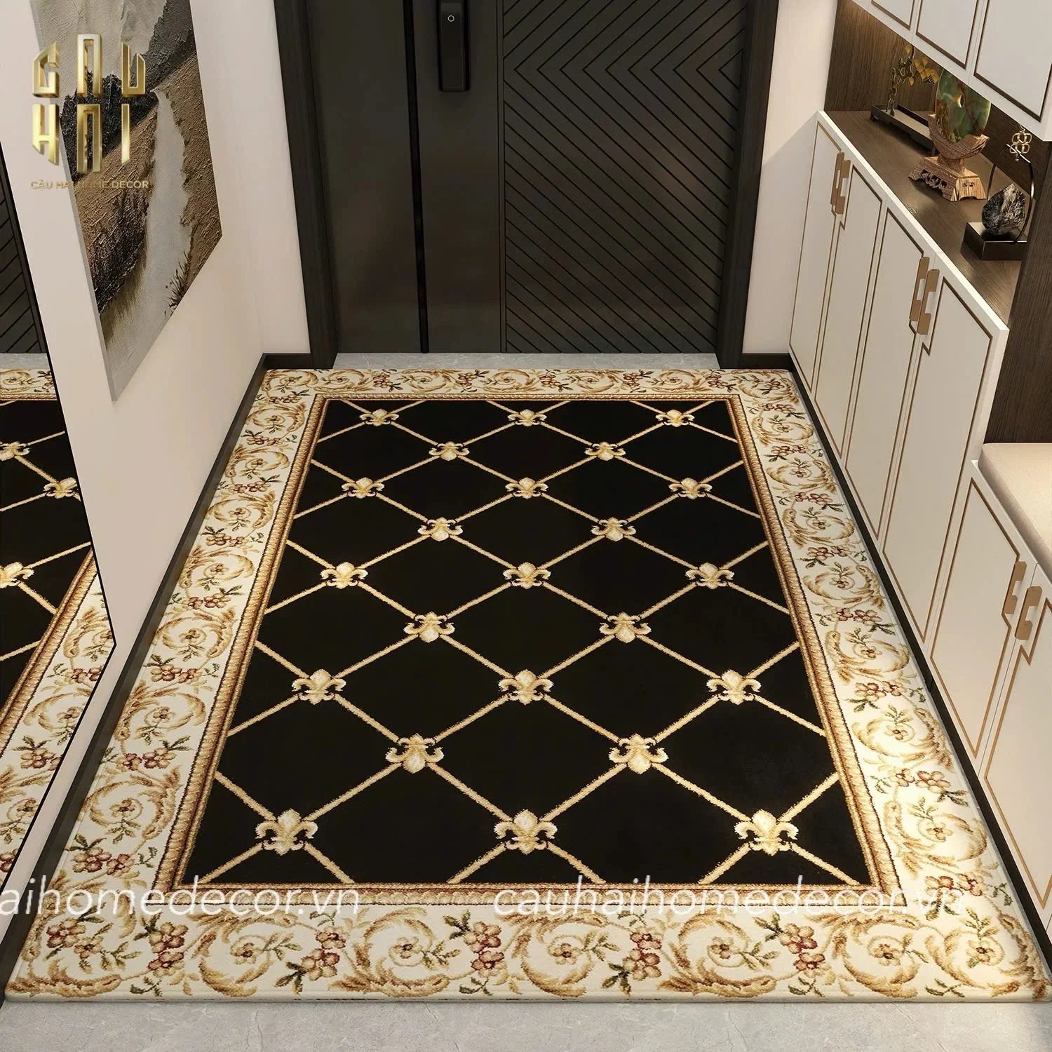 THẢM CỬA NHUNG BỈ 100x140 - ROMAN PREMIUM DOOR MAT-CẬU HAI HOME DECOR