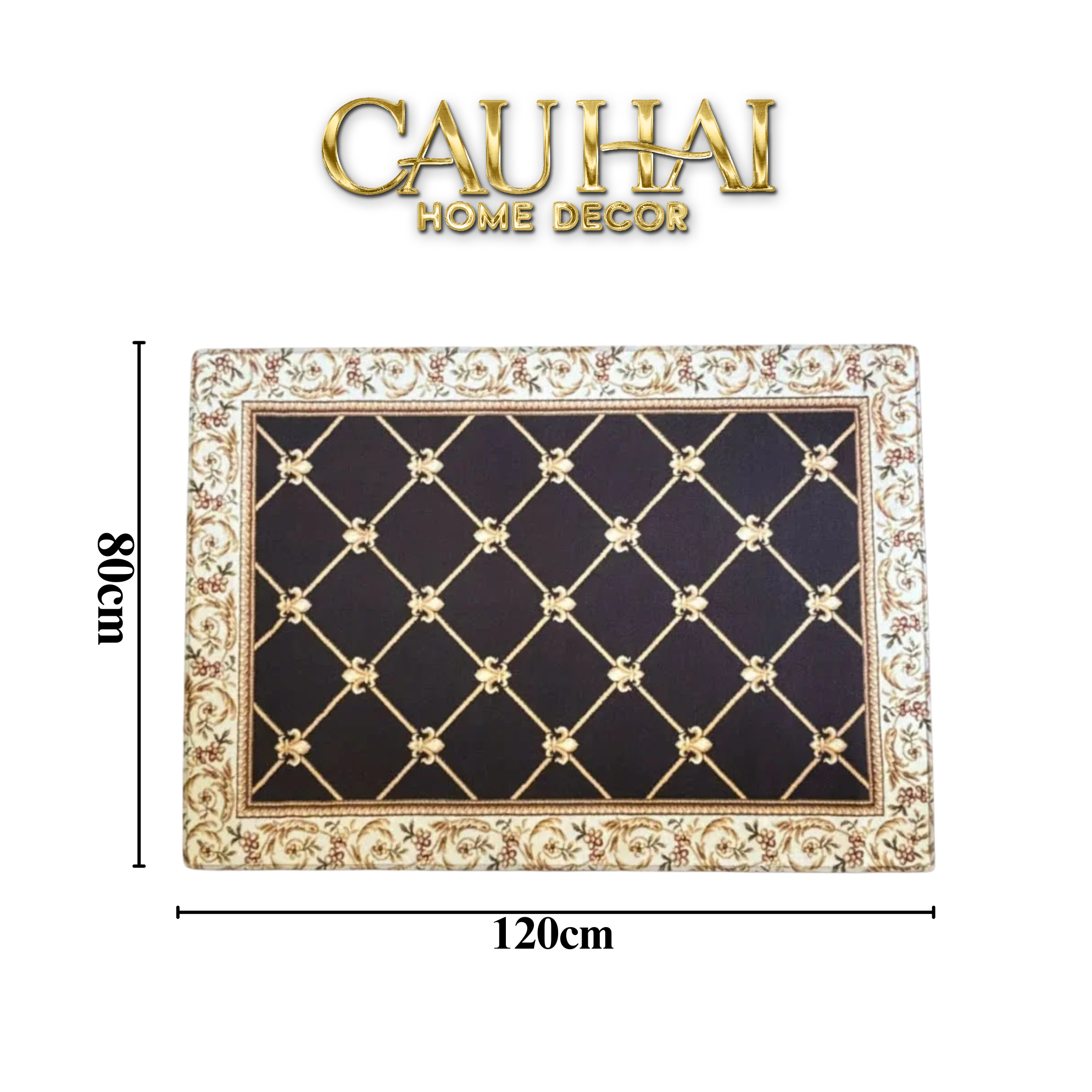 Thảm Cửa Nhung Bỉ 100X140 - Roman Premium Door Mat - CẬU HAI HOME DECOR