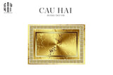 THẢM CỬA NHUNG BỈ - 60x90 GOLDEN MARBLE LINE - FLOOR MAT-CẬU HAI HOME DECOR