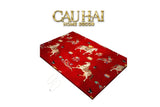 Thảm Cửa Nhung Bỉ 80x100 - Chu Mã Tứ Hỷ - Crimson Rouge Chevaux Royaux-THẢM CỬA-CẬU HAI HOME DECOR