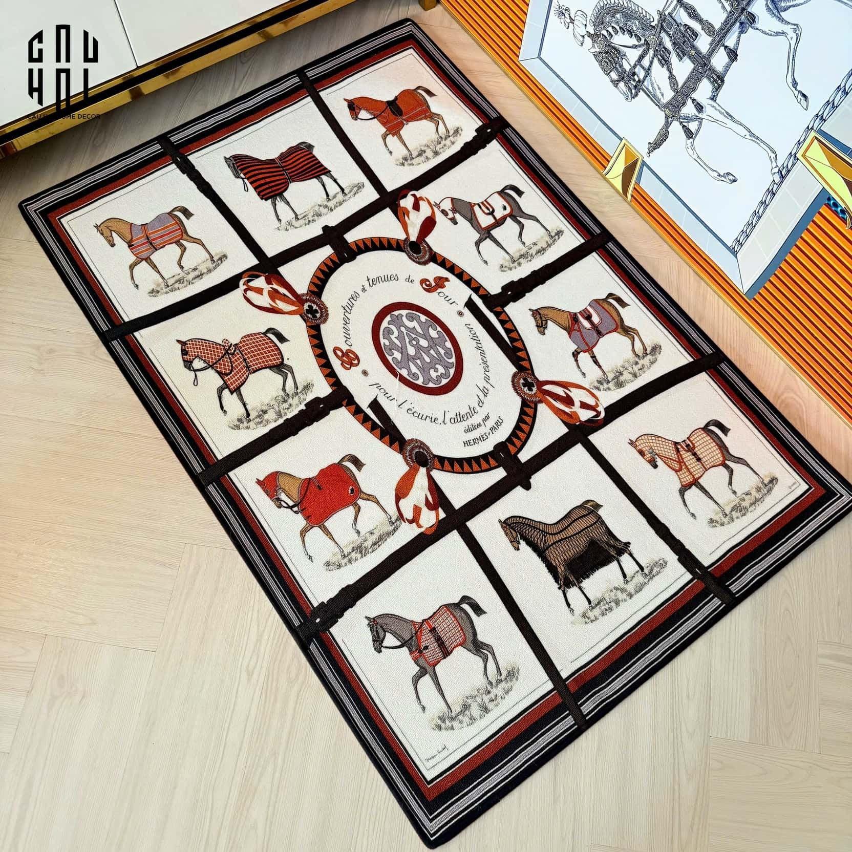 THẢM CỬA NHUNG BỈ 80x120 - DOOR MAT LE BLANC RENAISSANCE-CẬU HAI HOME DECOR
