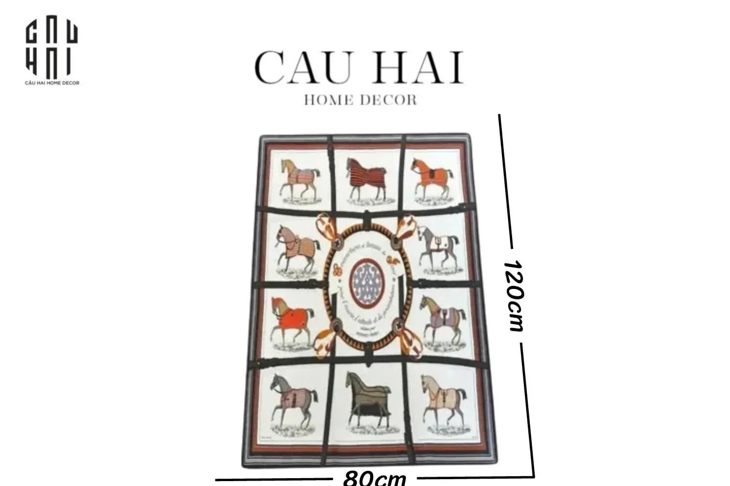 Thảm Cửa Nhung Bỉ 80X120 - Door Mat Le Blanc Renaissance-CẬU HAI HOME DECOR