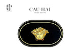 THẢM CỬA NHUNG BỈ - DOOR MAT - 60x100 GIANNI VERS. GOLDEN MEDUSA GAZE-CẬU HAI HOME DECOR