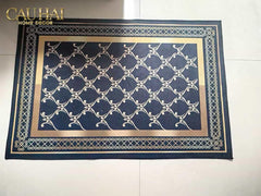 Thảm Cửa Nhung Pha Lê Cao Cấp - 80x120 Impérial Roman Gold Scroll Border Premium Rugs-CẬU HAI HOME DECOR