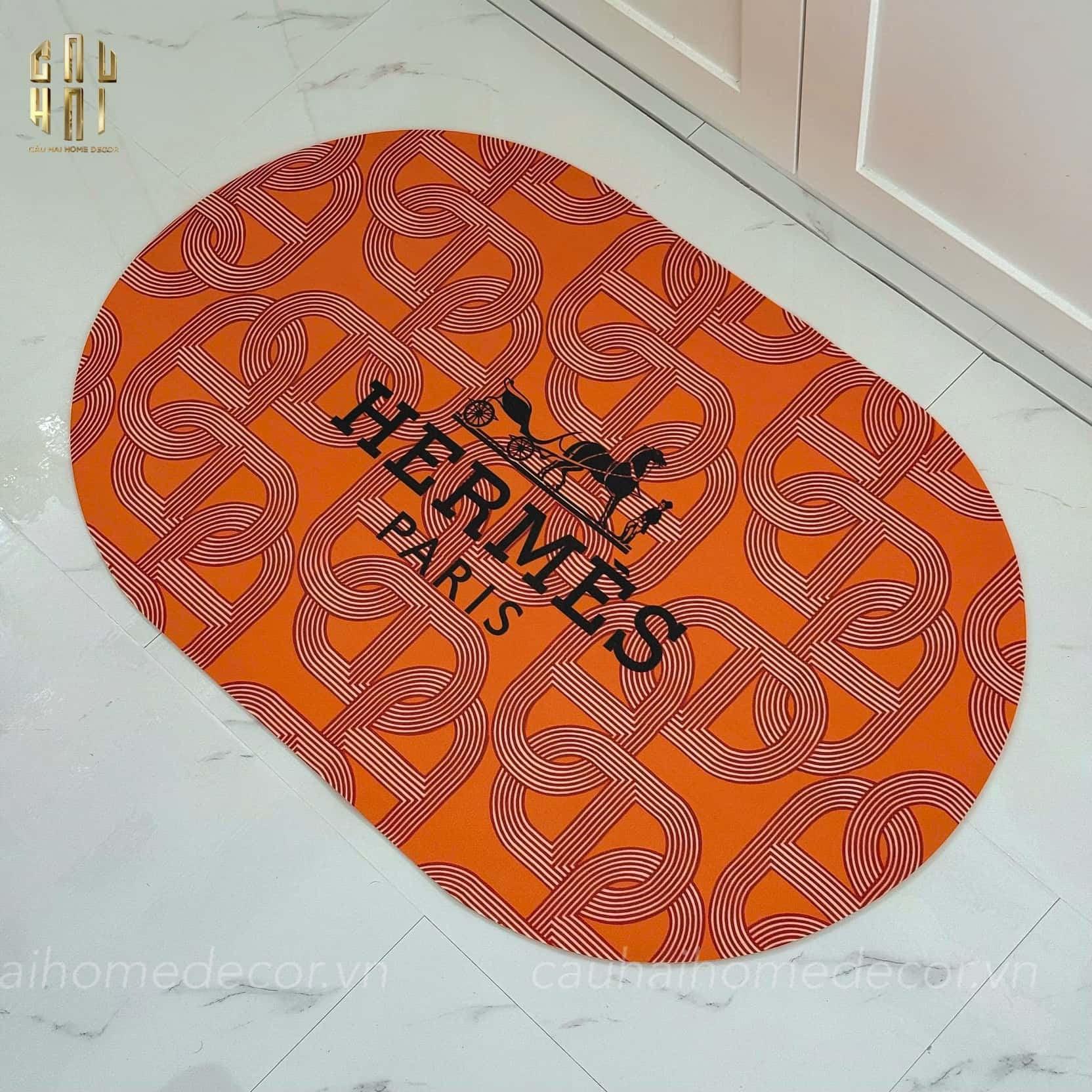 Thảm Cửa Oval Microfiber Gen7 50X80 - Chain D'Ancre-CẬU HAI HOME DECOR