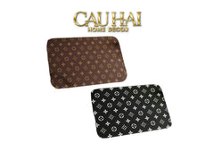 Thảm Cửa Thảm Bathroom Chenille 60X90 - Signature Fleur Monogram-CẬU HAI HOME DECOR