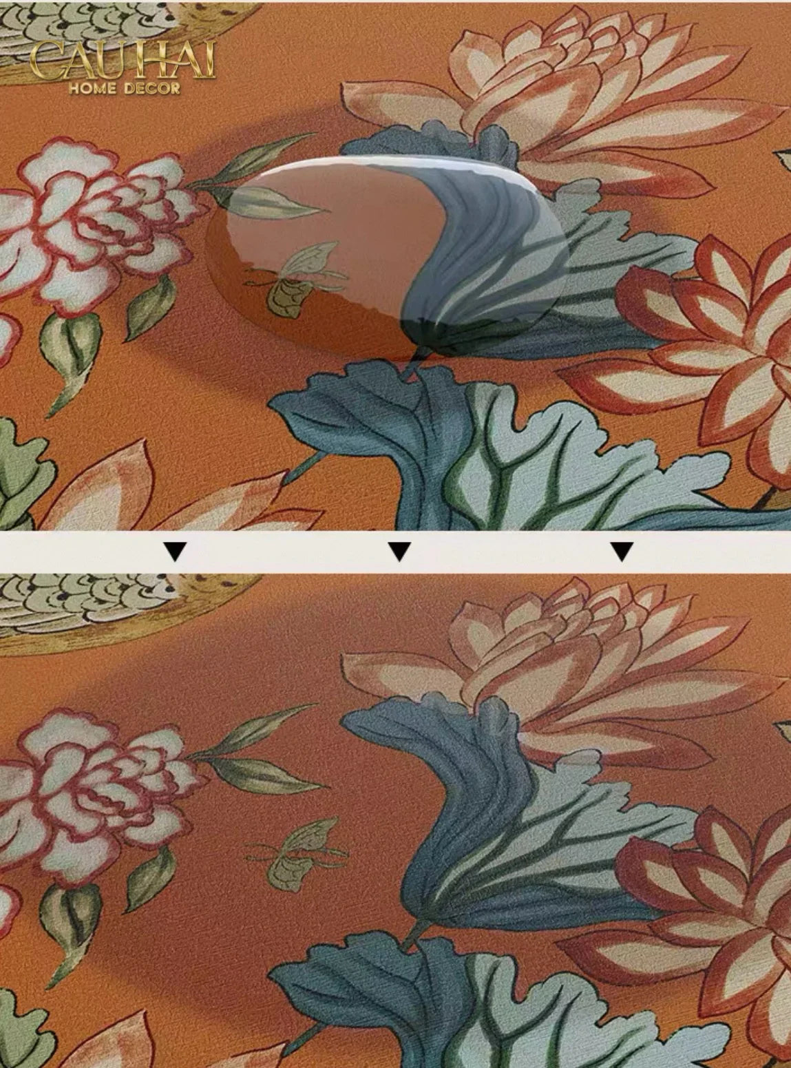Thảm Cửa /Thảm Bathroom Micro-Nappa Gen8 45x80 Bird of Dynasty Ruyi Legacy-CẬU HAI HOME DECOR