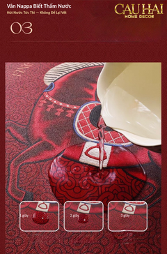Thảm Cửa / Thảm Bathroom Micro Nappa Gen8 55x90 - Impérial Équestre Embroidered Cheval - Ruby Rouge-CẬU HAI HOME DECOR