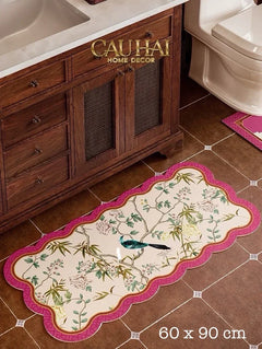 Thảm Cửa Thảm Bathroom Micro-Nappa Gen8 60X90 - Ivory Pearl Jardin Royale – Da Thấm Hút-CẬU HAI HOME DECOR