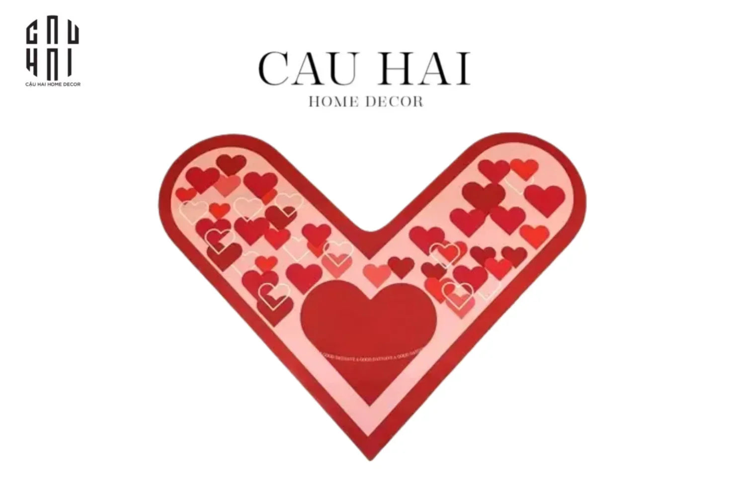 THẢM GÓC MICROFIBER 120x120 SWEETHEART - DOOR MAT-CẬU HAI HOME DECOR