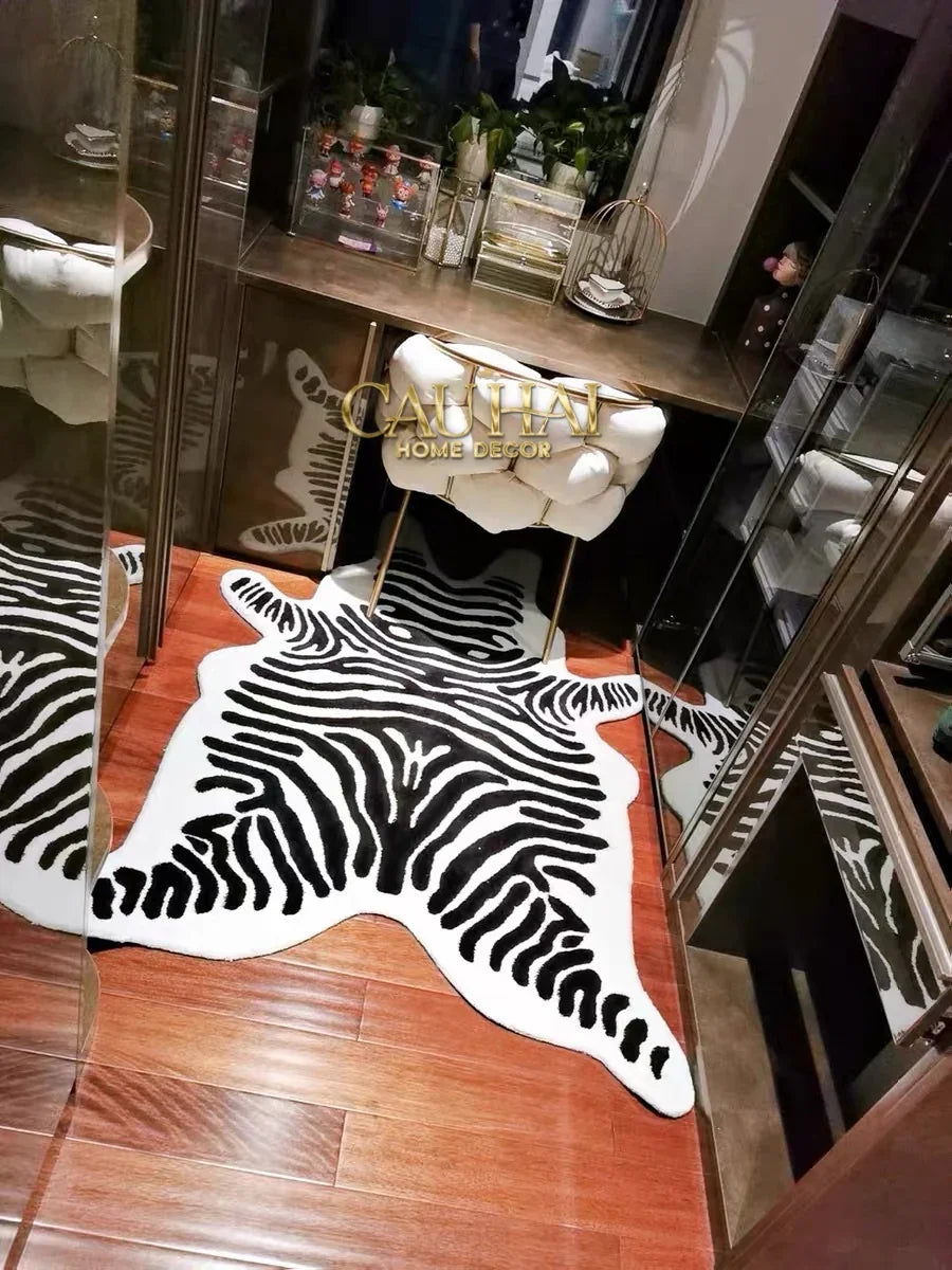 Thảm Lông Tuyết 80X110 Wild Spirit Zebra-CẬU HAI HOME DECOR
