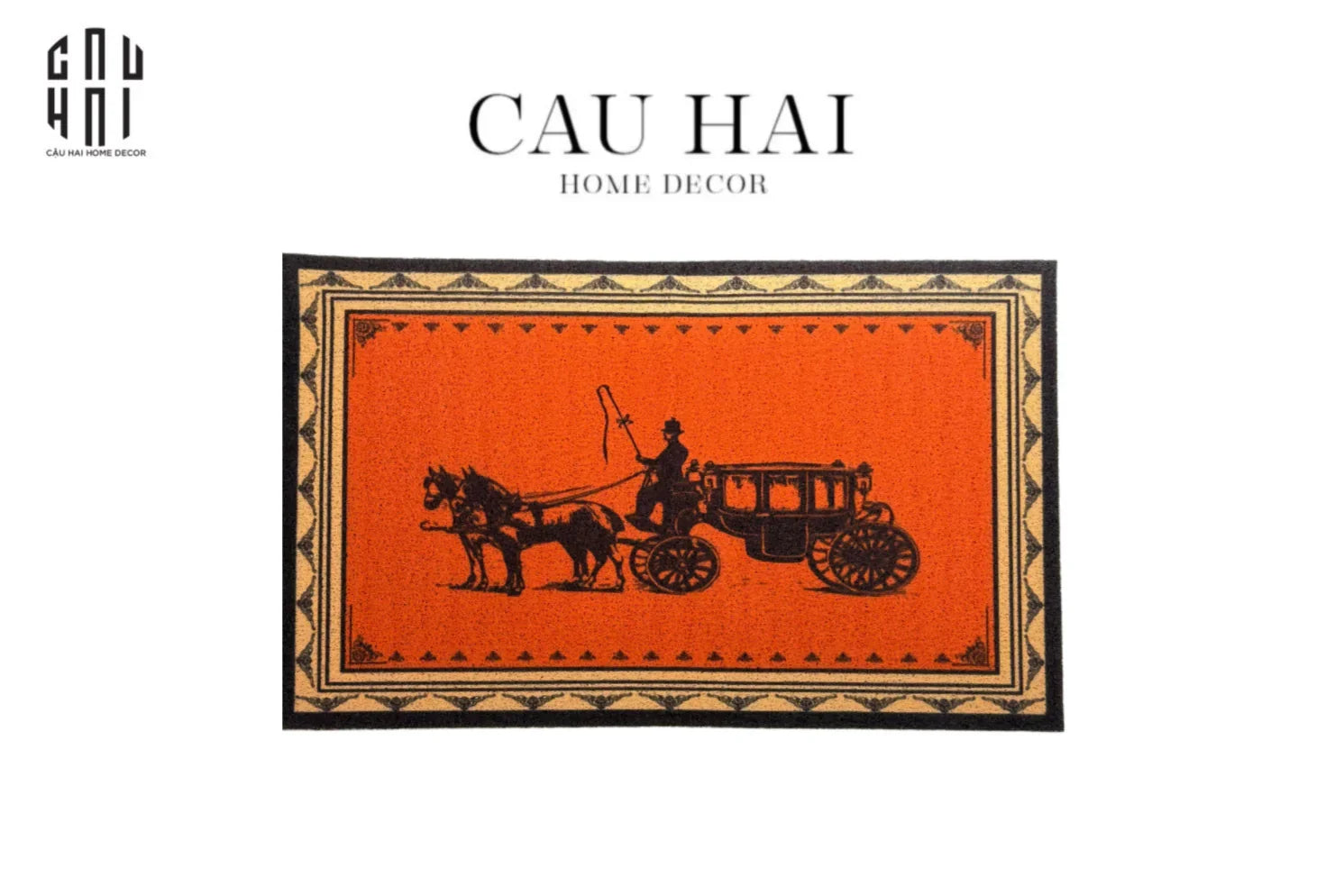 THẢM NGĂN BỤI 50x80 - VINTAGE CHARIOT-CẬU HAI HOME DECOR