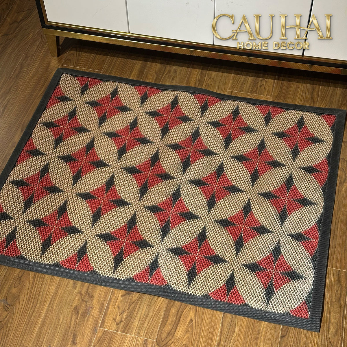 Thảm Ngăn Bụi Coil Fiber Đan Vòng 80x100 - Fortune Golden Coin - Anti-Dust 3D Mats-Thảm Ngăn Bụi Coil Fiber-CẬU HAI HOME DECOR-CẬU HAI HOME DECOR