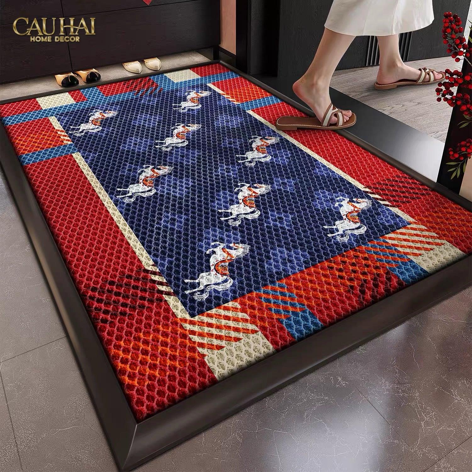 tham-ngan-bui-coil-fiber-dan-vong_-ngua-hoang-gia-80x100-equestre-royale-bleu-anti-dust-3d-mats-cau-hai-home-decor - CẬU HAI HOME DECOR