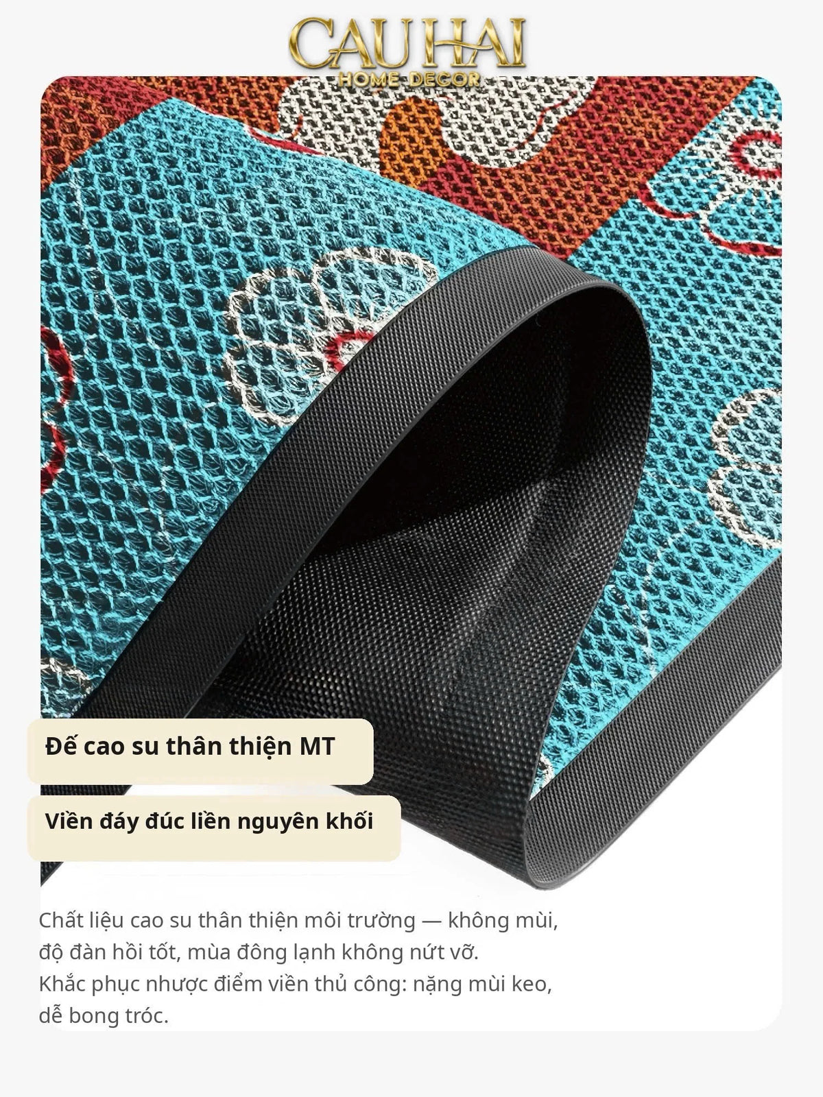 Thảm Ngăn Bụi Coil Fiber Đan Vòng Ngựa Hoàng Gia 80x100 - Équestre Royale Bleu Anti-Dust 3D Mats-THẢM TRẢI SÀN-CẬU HAI HOME DECOR