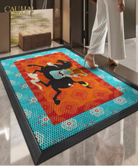 Thảm Ngăn Bụi Ngựa Ô Coil Fiber Đan Vòng 80x100 - Équestre Royale Cheval Anti-Dust 3D Mats-CẬU HAI HOME DECOR