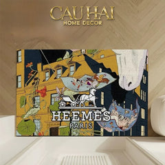 Thảm Ngăn Bụi Sợi Cao Su Đan Vòng 60X90 - Les Rêveries Parisiennes-CẬU HAI HOME DECOR