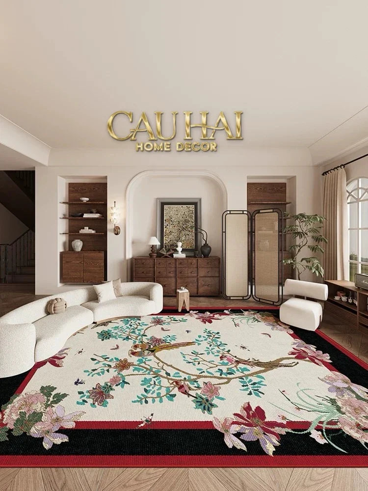 Thảm Trải Sàn Nhung Bỉ 140X200/160X230 - Nocturne Avian Impériale Rectangular-CẬU HAI HOME DECOR